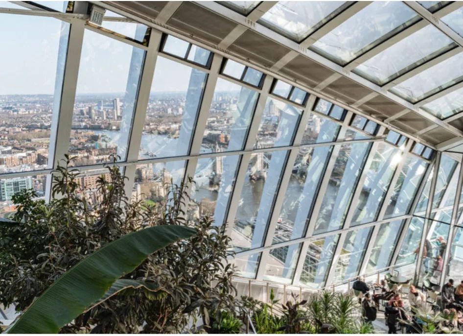 Breakfast & sky garden at the Walkie Talkie 1