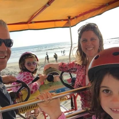 4-wheel cycle ride along the Strand